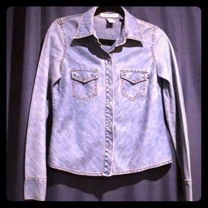 Jean long sleeve shirt
